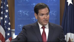 Declaraciones del secretario de Estado de EE. UU. Marco Rubio a la prensa
